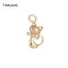Модные Серьги-Подвески из Латуни с Покрытием Настоящим Золотом 14K с Цирконами Для Изготовления Украшений Фурнитура Серьги Ожерелья Аксессуары