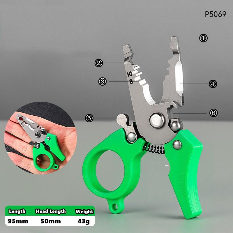 Многофункциональный мини-инструмент для снятия изоляции, обжима, электрика, для зачистки кабеля, кусачки для проволоки, мультиинструмент, резак для кабеля, ручной инструмент