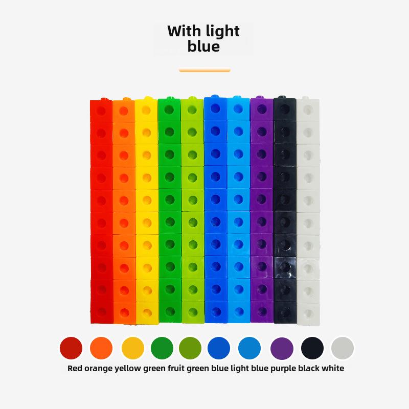 Творческие образовательные строительные блоки для детского сада - размер 2 см, набор из 100 предметов