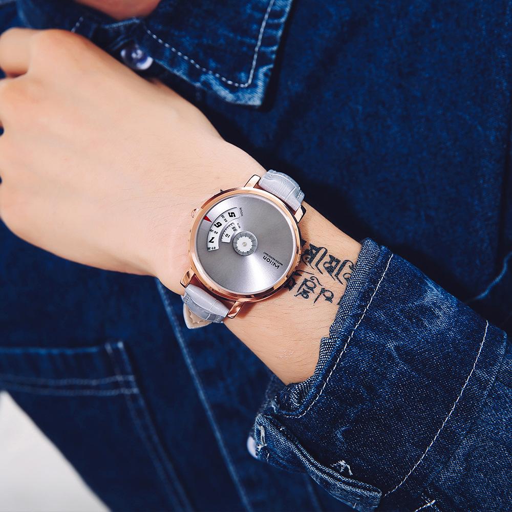 Men's Casual Watches, Personalized Turntable Quartz Watches, Fashionable Men's Belt Watches