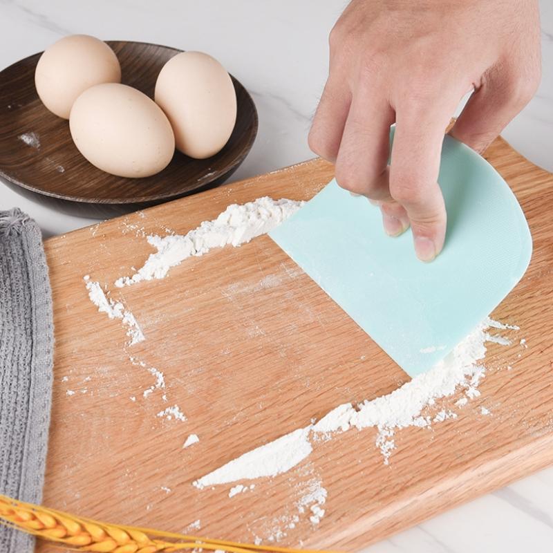 2 шт. Скребок для теста, миска, безопасный для пищевых продуктов пластиковый Резак для теста Гибкий Настольный Многоцелевой Пищевой скребок Для теста для хлеба