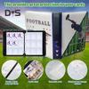 Football Trading Cards Album 50 Pages 400 Pockets Card Binder with Removable Sleeves Waterproof Game Card Storage Folder with Zipper