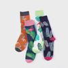 Flamingo Cotton Mid-Tube Men's Ethnic Trend Socks, Large Size, Cross-Border Hot Sale