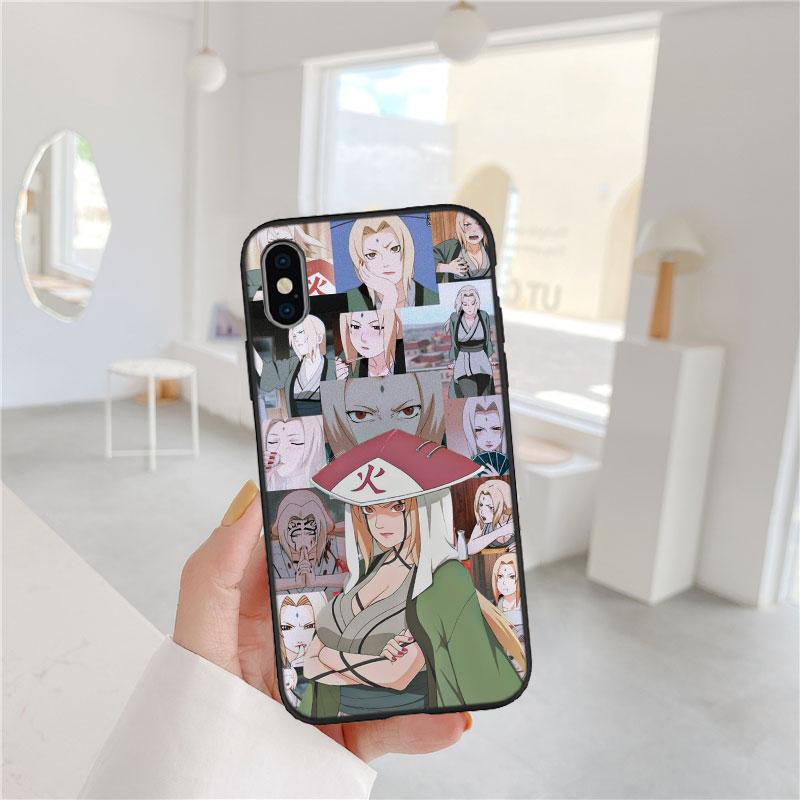 LO72 NARUTO Tsunade Soft Shell Phone Case for OPPO A3 Pro A72 A74 A76 A77 A77S A78 A79 A94 A95 A18 A40M A58