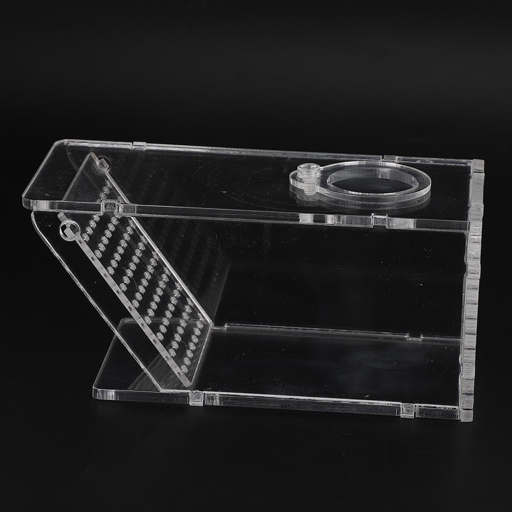 Acrylic Aquarium Fish Tank Freshwater Crab Pest Trap Catcher Box One Way Trap Box
