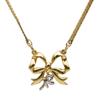 Used Necklace NR Logo Metal Gold Plating