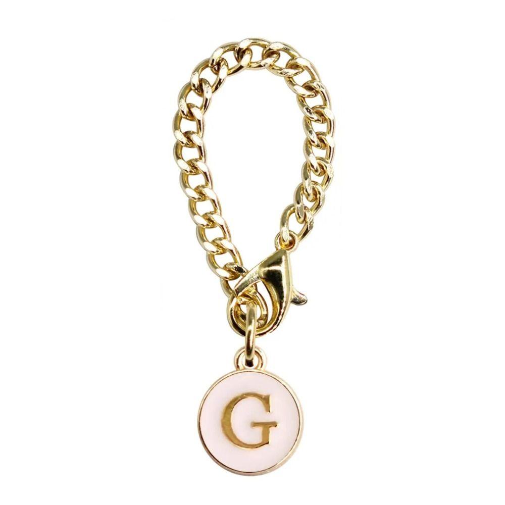 Белый/Черный Цепочка-ручка для чашки для воды Персонализированный Шарм-ручка Креативный Шарм с буквой для чашки Чашки