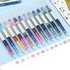 Quick-drying Neutral Pen 12Colors Ink Ballpoint Pen Multifunctional Gel Pen  Student Test