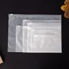 50Pcs Reusable Clothing Packaging Frosted Matte Zipper Bag Storage Bag Cosmetic Storage