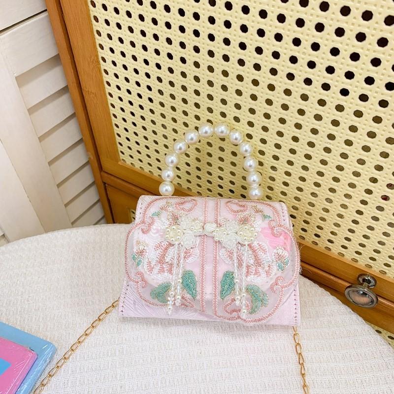 Handbag Fashionable Childrens Featuring Delightful Bow And Chic Details Pearl