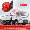 Universal Loud Car Horn 12V Electric Snail Train Horn Super Loud Waterproof Horns Siren for Motorcycle Car Truck SUV Boat