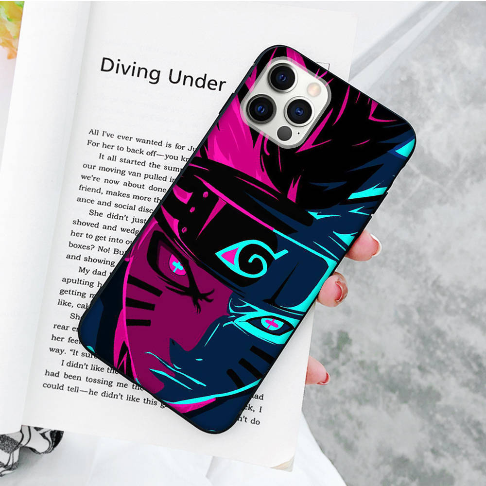 Чехол JW58 Naruto Black Sofe для Xiaomi Poco X6 X4 M5 M6 F5 F6 C65 C55 C50 C51 C40 Pro Redmi 14C A3X 13C 12C 11T 10A 9C Note 7 6 8A Plus