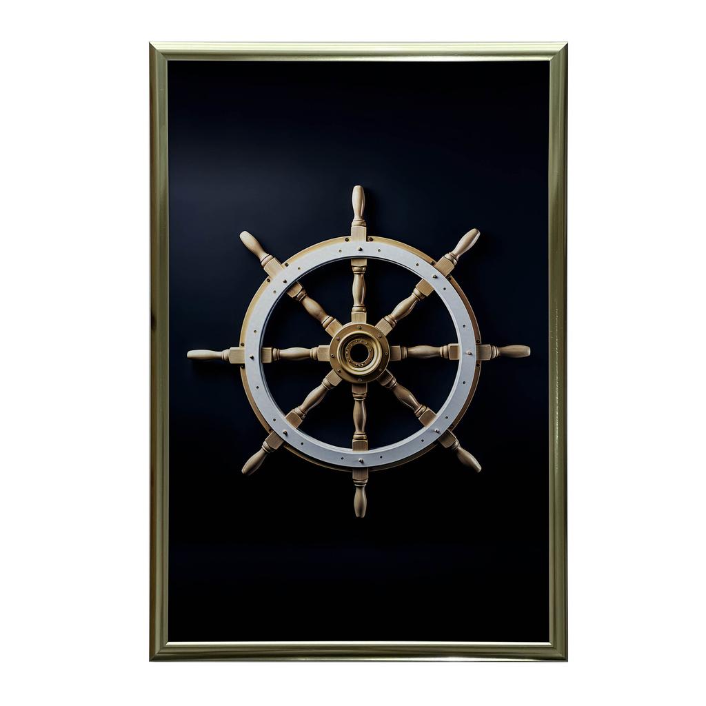 Navigational Elegance Navigational Elegance, 40X50 Cm, Black Aluminum Frame, 230 Gsm Matte Paper