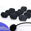 Set of 30 Black Microphone Sponges, Windscreen Covers for Intercom Microphones, Noise Reduction, and Loudspeaker Replacements (30*22*8mm)