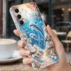 Чехол для телефона "Звездное море Дельфин Приключение" для Samsung S26 S25 Ultra S24 Plus S22 S23 S21 FE A54 A15 A35 A55 A16 A36 A56 A17 A37 A57 5G Прозрачный Мягкий Чехол
