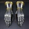 Medieval Knight Gauntlets Gothic Gauntlet Gloves Leather Steel And Brass Made Gift For Him Halloween  Cosplay And Reenactments Gloves