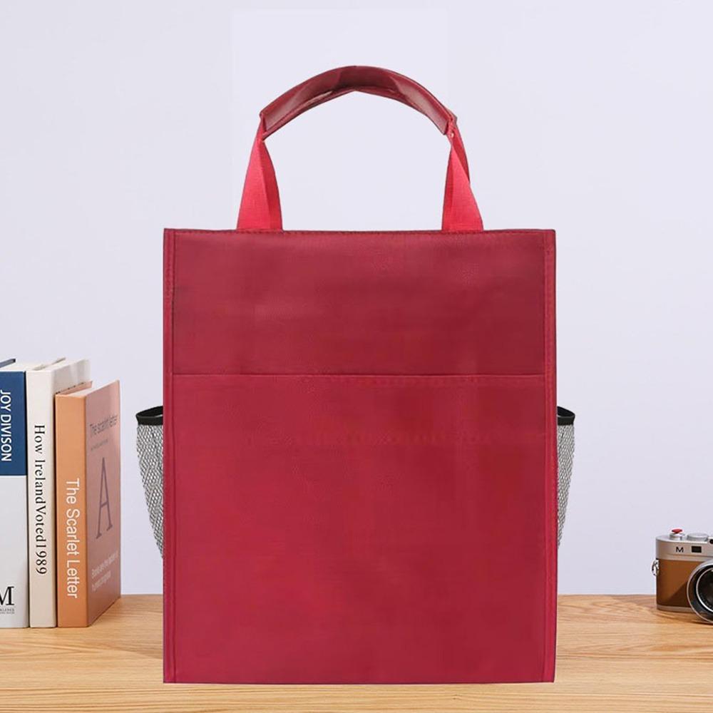 Large Capacity Document Bag Oxford Cloth Briefcase Useful Document Organizer Office Supplies