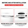 knpc3 Car Door Sticker Carbon Fiber Scratches Auto Handle Protection Film Emblem For Mitsubishi Lancer ASX Mirage Pajero Xpander