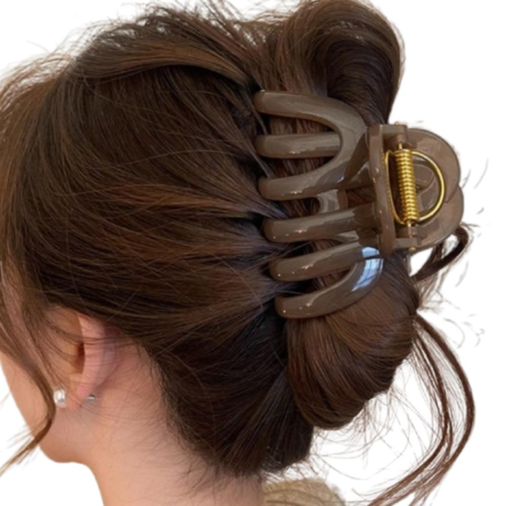 Funny Pumpkin Hair Claw Large Shark Clip Simple Hair Grab Daily