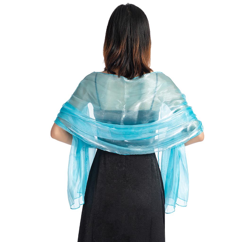 Женское вечернее платье, свадебная шаль, однотонная вечерняя шаль, шарф, женская накидка