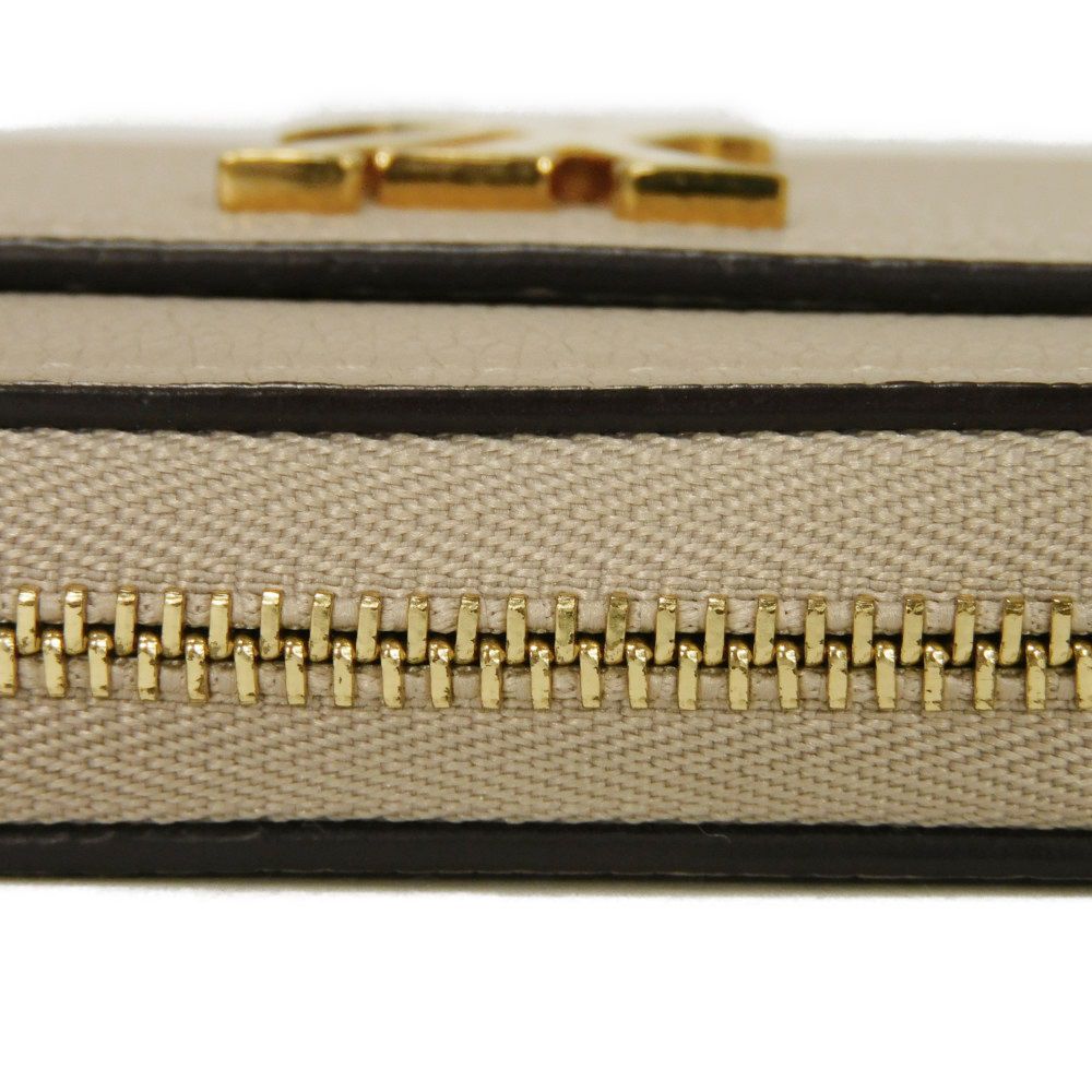 Б/у 12564 Кошелек Lockme на молнии по кругу M80100 7943 Логотип LV на молнии по кругу RFID Подпись LV Зеленый Унисекс из Японии ОРИГИНАЛ