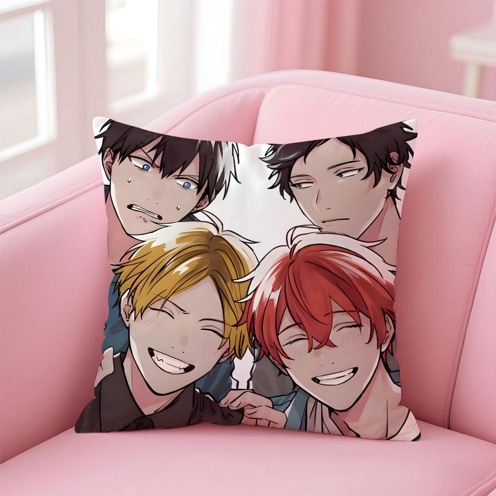 Anime GGiven ClassicS Cushion Cover Pillow Case Soft Friendly Fabric Concealed Zipper