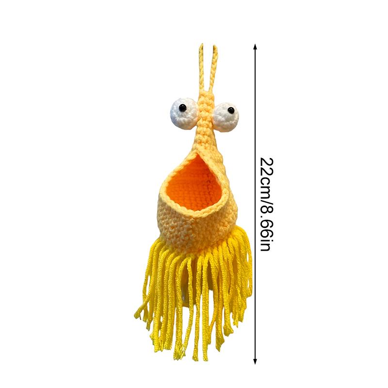 1Pc Bag Decoration Fashion Wall Storage Bag Manual Birthday Present Practical Car Hanging Knitted Hanging Basket