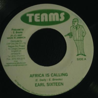 7-дюймовая пластинка EARL SIXTEEN - Africa Is Calling NONE Teams 2007 Ямайский регги, ска и даб Б/У
