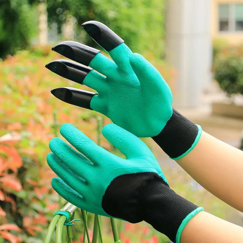 Gardening Gloves Coated Claw Digging Weeding Protective Work Gloves