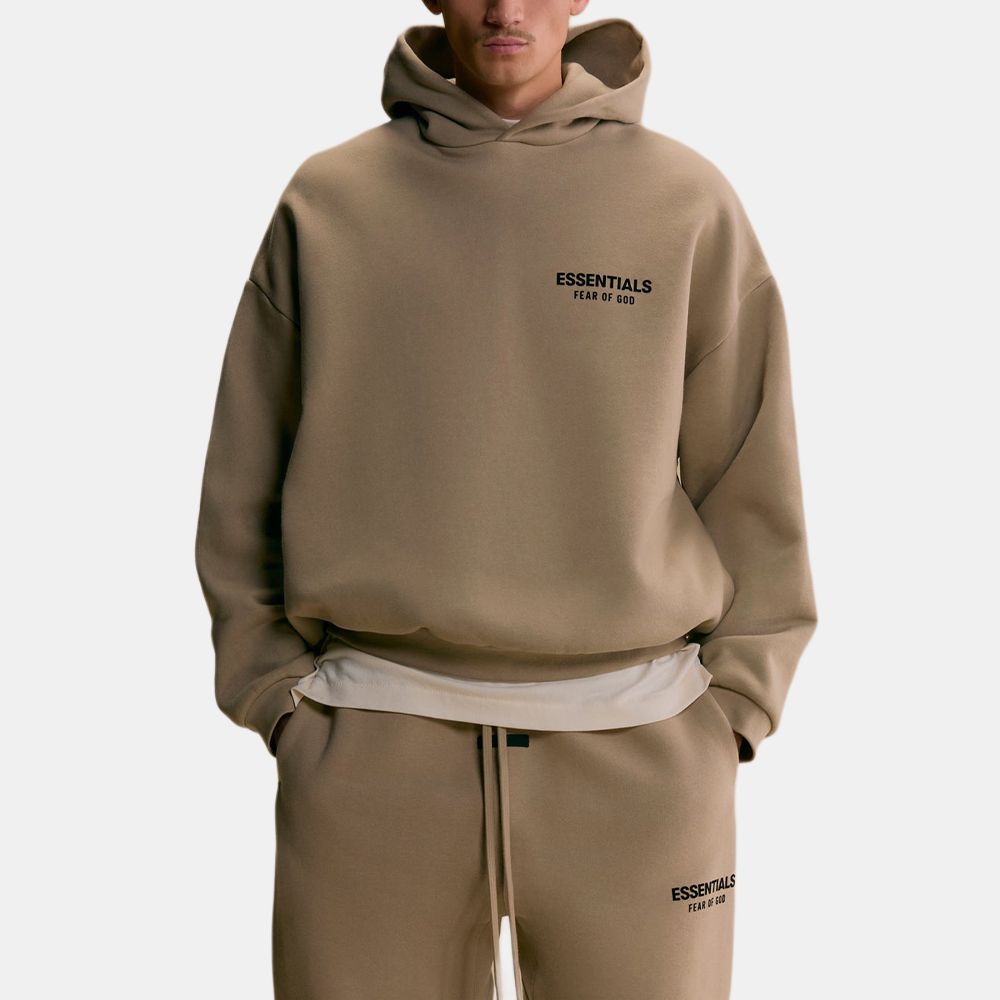 Fear of God Essentials Флисовая толстовка II Песочный Цвет Мужские Топы Бежевый 192HO246257F