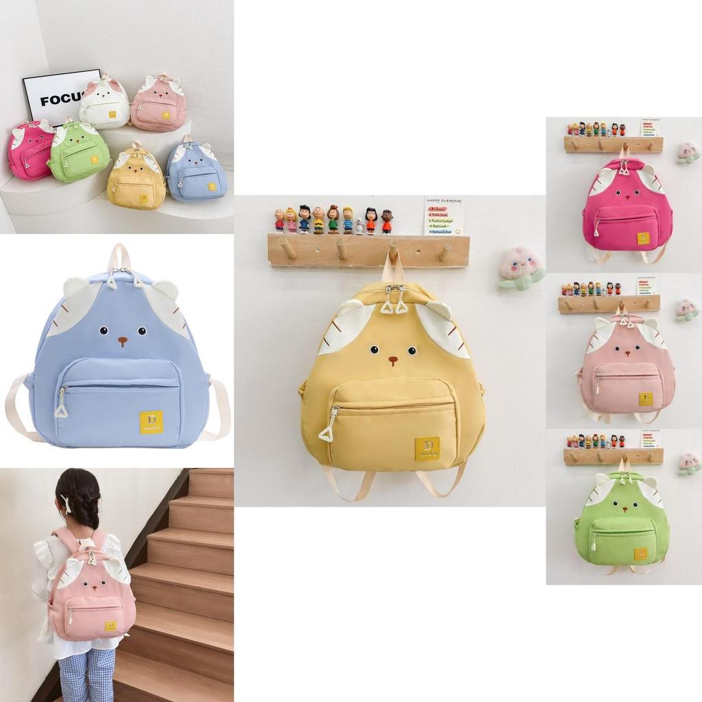Cute Korean Style Kids Backpack With Colorful Design Nylon And Gender Neutral
