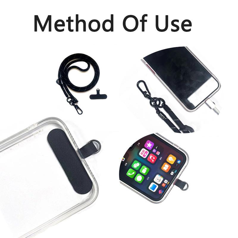 Однотонный ремешок для мобильного телефона длиной 120 см, высококачественный мужской ремешок для переноски телефона через плечо с нашивкой для женщин, занимающихся альпинизмом