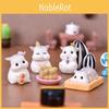 Charming Resin Craft Cute Hamster Decor Perfect For Miniature Garden Or Office