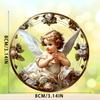 Angel Home Decoration, Transparent Round Listing Artwork, Holiday Garden Grille Party Pendant Gift, Pendant Interior Decoration Living Room Decoration