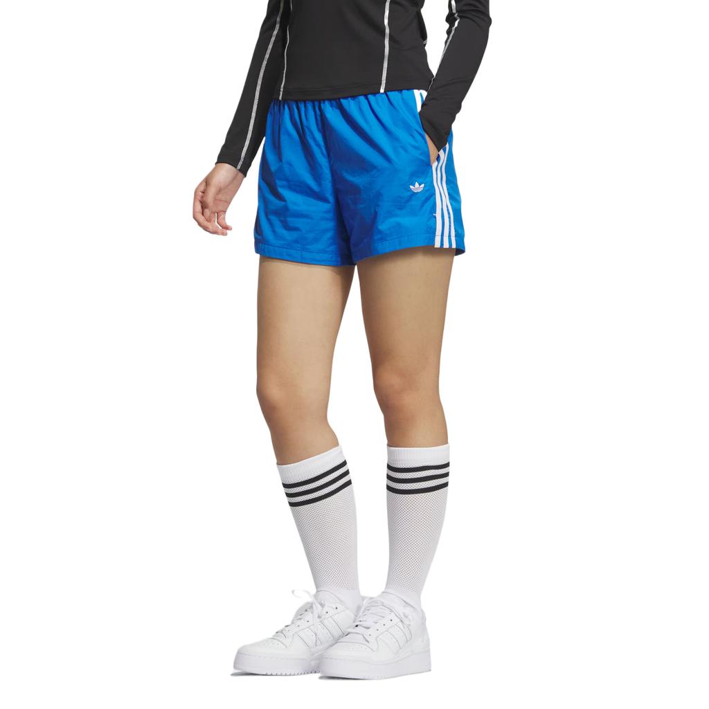 adidas Originals Шорты Спортивные С 3 Полосками Женские Синие с Перьями Птицы KF0320