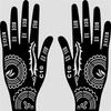 Painting Airbrush Hollow Drawing India Henna Kit Temporary Decal Body Art Template Tattoo Stencils