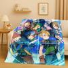 Retro Cartoon Digimon Adventure Angemon Flannel Blanket,Soft Warm Plush Throw for Home Bedroom Bed Sofa Cover Picnic Office Kids
