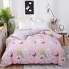 Spring Flower Butterfly Cotton Duvet Cover Printed Pink Quilt Cover Single Double Queen King Comforter Blanket Case Textile 1pc