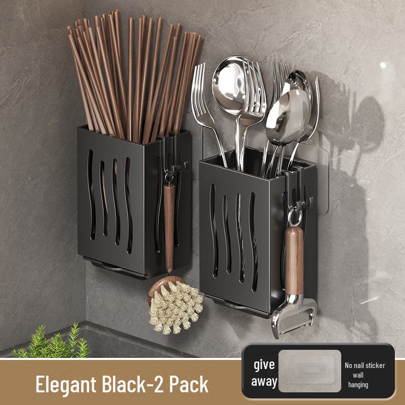 Настенная кухонная сушилка и ящик для хранения палочек и ложек