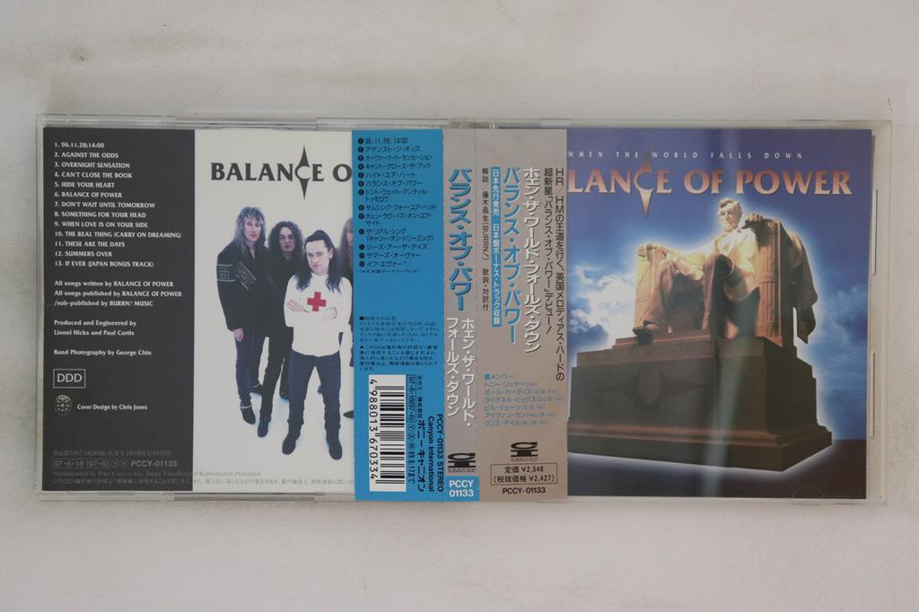 CD BALANCE OF POWER - Когда мир рухнет PCCY01133 Canyon Internat 1997 Япония Оби Металл Б/У