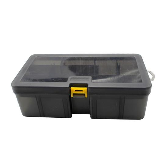 Двухслойная коробка для рыболовных приманок с регулируемыми разделителями, прозрачная, портативная, водонепроницаемая, прочная