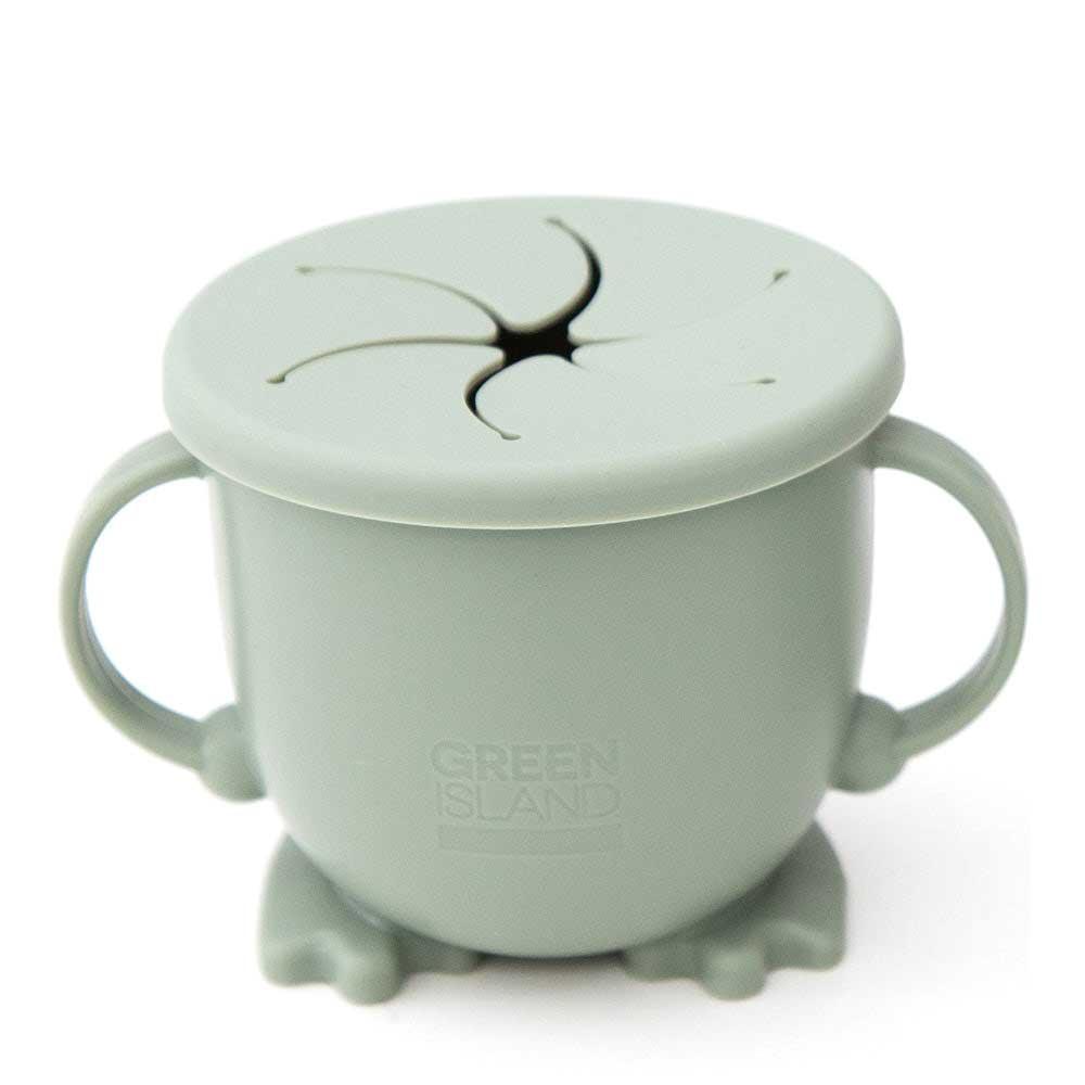 Силиконовый детский стаканчик для перекуса - доступно 5 цветов