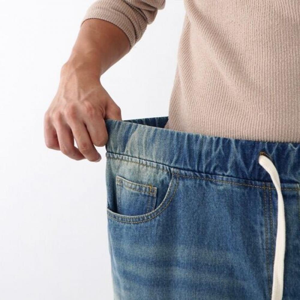 Onl Men 1 + 1 Washing Banding Black Denim Pants Wide