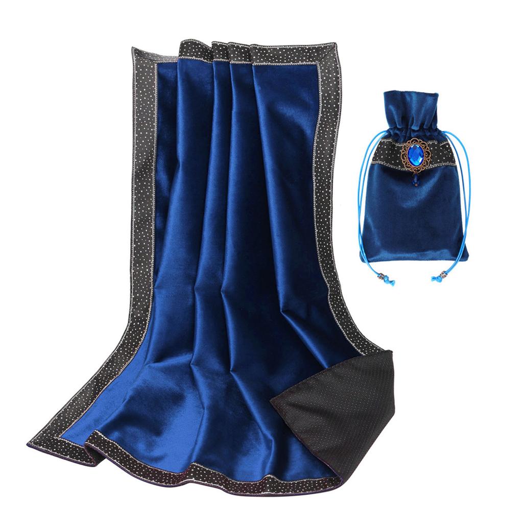 Velvet Tarots Tablecloth Divinations Cards Table Cloth Tapestry Astrologys Witchcrafts Deck Cloth with Drawstring Bag