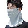 Yousheng Sunscreen Face Guard Ice Silk Material Multifunctional Sun Protection Neck Gaiter with Ear Hooks Outdoor Cycling Wear