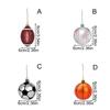 6Pcs Real-Looking Fashion Personalized Christmas Ball Football Basketball Hanging Ornament