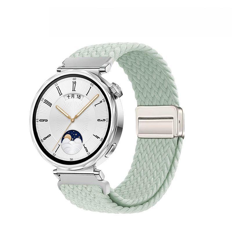 Универсальный нейлоновый ремешок для часов 20 мм 22 мм - Нейлоновая магнитная пряжка Эластичный плетеный сменный ремешок для смарт-часов для HUAWEI Watch Samsung Galaxy Watch Amazfit