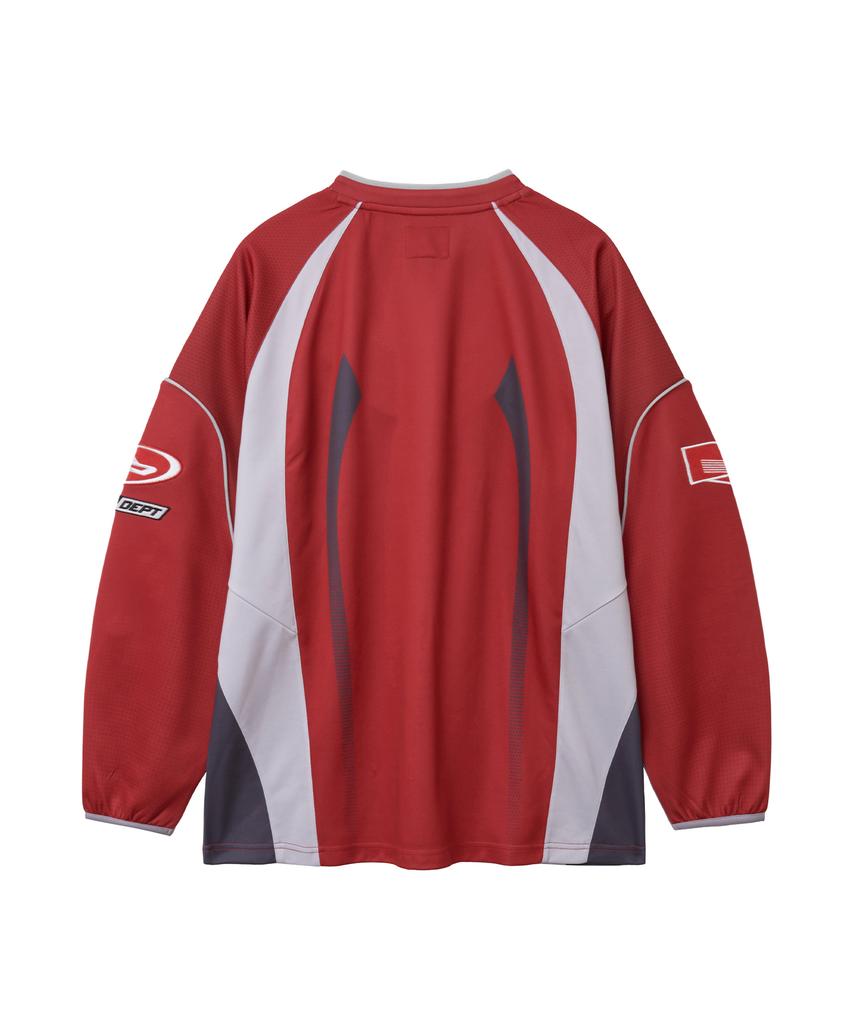 PHYPS MOTORCYCLE Motorcycle Jersey Long Sleeve Red