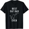 Best Cat Dad Ever Cat Daddy Paw Fist Bump Meow Cat T-Shirt