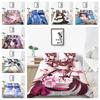 Anime Girl Bedding 3D Cartoon Beauty Duvet Cover Pillowcase 2/3pcs Single/double Bed Full-size Home Textile Gift